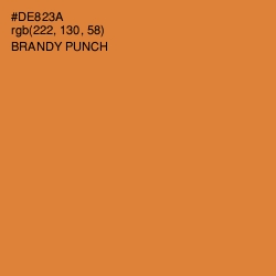 #DE823A - Brandy Punch Color Image