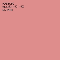 #DE8C8C - My Pink Color Image