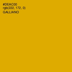 #DEAC00 - Galliano Color Image