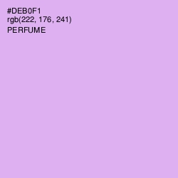 #DEB0F1 - Perfume Color Image