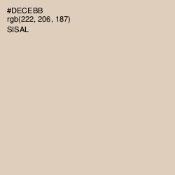 #DECEBB - Sisal Color Image