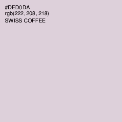 #DED0DA - Swiss Coffee Color Image