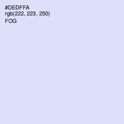 #DEDFFA - Fog Color Image