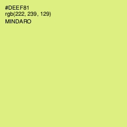 #DEEF81 - Mindaro Color Image