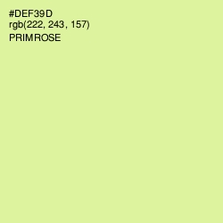 #DEF39D - Primrose Color Image