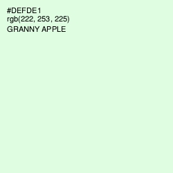 #DEFDE1 - Granny Apple Color Image