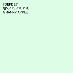 #DEFDE7 - Granny Apple Color Image