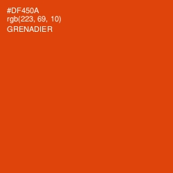 #DF450A - Grenadier Color Image