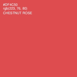 #DF4C50 - Chestnut Rose Color Image