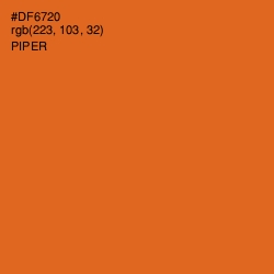 #DF6720 - Piper Color Image