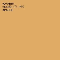 #DFAB65 - Apache Color Image