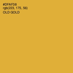 #DFAF38 - Old Gold Color Image