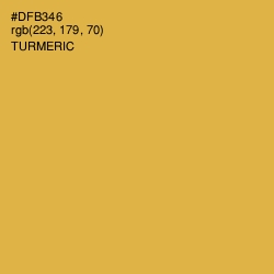 #DFB346 - Turmeric Color Image