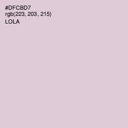 #DFCBD7 - Lola Color Image