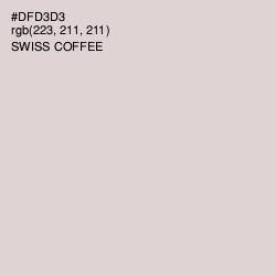 #DFD3D3 - Swiss Coffee Color Image