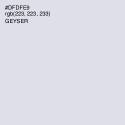 #DFDFE9 - Geyser Color Image