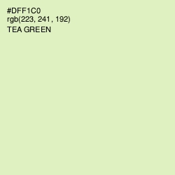 #DFF1C0 - Tea Green Color Image