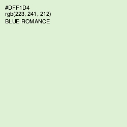#DFF1D4 - Blue Romance Color Image