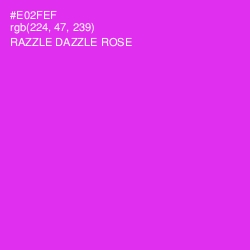 #E02FEF - Razzle Dazzle Rose Color Image