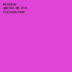#E044D6 - Fuchsia Pink Color Image