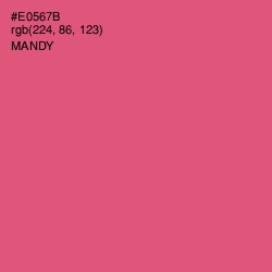 #E0567B - Mandy Color Image