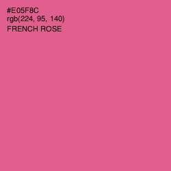 #E05F8C - French Rose Color Image