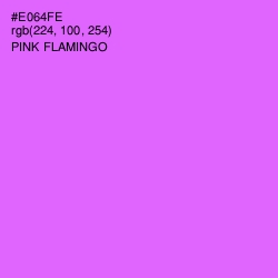 #E064FE - Pink Flamingo Color Image