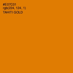 #E07C01 - Tahiti Gold Color Image
