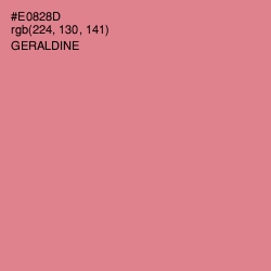 #E0828D - Geraldine Color Image
