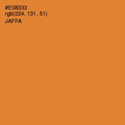 #E08333 - Jaffa Color Image