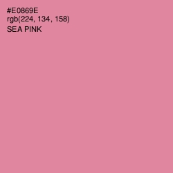 #E0869E - Sea Pink Color Image