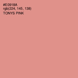 #E0918A - Tonys Pink Color Image