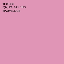 #E094B6 - Mauvelous Color Image