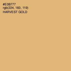 #E0B777 - Harvest Gold Color Image