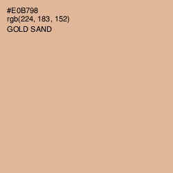 #E0B798 - Gold Sand Color Image