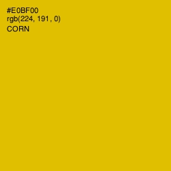 #E0BF00 - Corn Color Image