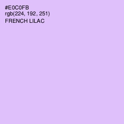#E0C0FB - French Lilac Color Image
