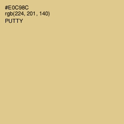 #E0C98C - Putty Color Image