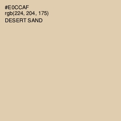 #E0CCAF - Desert Sand Color Image
