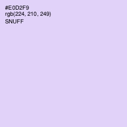 #E0D2F9 - Snuff Color Image
