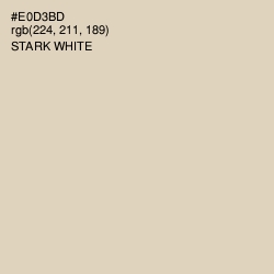#E0D3BD - Stark White Color Image