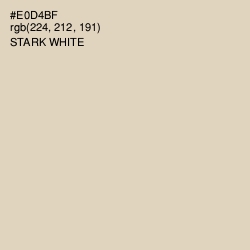 #E0D4BF - Stark White Color Image