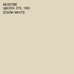 #E0D7BE - Stark White Color Image