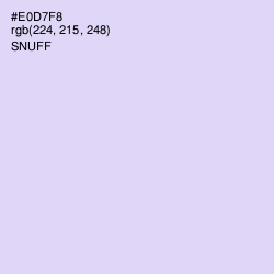 #E0D7F8 - Snuff Color Image