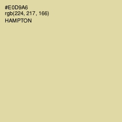 #E0D9A6 - Hampton Color Image