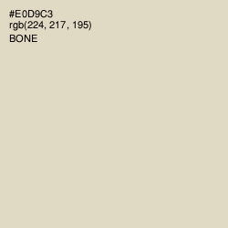 #E0D9C3 - Bone Color Image