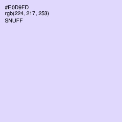 #E0D9FD - Snuff Color Image