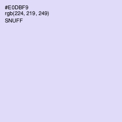 #E0DBF9 - Snuff Color Image