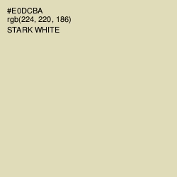#E0DCBA - Stark White Color Image
