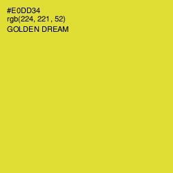 #E0DD34 - Golden Dream Color Image